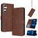 Samsung Galaxy S25 5G Solid Calf Texture Flip Leather Phone Case - Brown