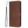 Samsung Galaxy S25 5G Solid Calf Texture Flip Leather Phone Case - Brown