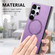 Samsung Galaxy S25 5G Solid Color Retro Magsafe PU Back Cover Phone Case - Purple