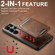Samsung Galaxy S25 5G Suteni H15 Oil Eax Leather Detachable Wallet Back Phone Case - Red