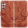 Samsung Galaxy S25 5G Tiger Embossing Pattern Flip Leather Phone Case - Brown