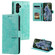 Samsung Galaxy S25 5G Totem Flower Embossed Leather Phone Case - Green