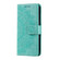 Samsung Galaxy S25 5G Totem Flower Embossed Leather Phone Case - Green