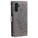 Samsung Galaxy S25 5G Totem Flower Embossed Leather Phone Case - Grey