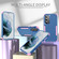 Samsung Galaxy S25 5G TPU + PC Shockproof Protective Phone Case - Royal Blue + Pink