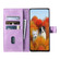 Samsung Galaxy S25 5G TTUDRCH Embossed Line Splicing Leather Phone Case - Purple
