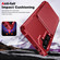 Samsung Galaxy S25 5G Vertical Flip Card Bag Holder Leather Phone Case - Red
