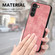 Samsung Galaxy S25 5G Vintage Leather PC Back Cover Phone Case - Pink