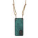 Samsung Galaxy S25 5G Vintage Leather PC Back Cover Phone Case with Crossbody Strap - Green