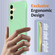 Samsung Galaxy S25 5G Wave Texture MagSafe Magnetic Liquid Silicone Phone Case - Green