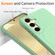 Samsung Galaxy S25 5G Wave Texture MagSafe Magnetic Liquid Silicone Phone Case - Green