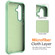 Samsung Galaxy S25 5G Wave Texture MagSafe Magnetic Liquid Silicone Phone Case - Green