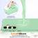 Samsung Galaxy S25 5G Wave Texture MagSafe Magnetic Liquid Silicone Phone Case - Green