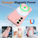 Samsung Galaxy S25 5G Wave Texture MagSafe Magnetic Liquid Silicone Phone Case - Pink