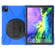 iPad Pro 11 2022 / 2020 360 Degree Rotation PC + Silicone Protective Tablet Case with Holder & Hand-strap - Dark Blue