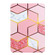 iPad Pro 11 2022 / 2021 / 2020 / 2018 Dual-folding Coloured Drawing Voltage Horizontal Flip PU Leather Tablet Case with Holder & Sleep / Wake-up Function - Pink Gilt Marble