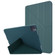 iPad Pro 11 2022 / 2021 TPU Horizontal Deformation Flip Leather Tablet Case with Holder - Dark Green