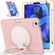 Shockproof TPU + PC Tablet Case with 360 Degree Rotation Grip Holder & Pen Slot iPad Air 4 10.9 / Pro 11 2022 / 2021 / 2020 / 2018 - Cherry Blossoms Pink