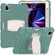 iPad Pro 11 2022 / 2021 / 2020 / 2018 3-Layer Protection Screen Frame + PC + Silicone Shockproof Combination Tablet Case with Holder - Emerald Green