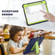 iPad Pro 11 2022 / 2021 / 2020 / 2018 3-Layer Protection Screen Frame + PC + Silicone Shockproof Combination Tablet Case with Holder - NavyBlue+Lime