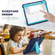 iPad Pro 11 2022 / 2021 / 2020 / 2018 3-Layer Protection Screen Frame + PC + Silicone Shockproof Combination Tablet Case with Holder - NavyBlue+Blue