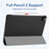 iPad Pro 11 2022 / 2021 / 2020 ENKAY 3-Folding Shockproof PC Cover Custer Texture PU Leather Tablet Case with Holder & Sleep / Wake-up Function - Light Blue