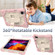 iPad Pro 11 2022 / 2021 / 2020 / 2018 / Air 2020 10.9 Contrast Color Robot Shockproof Silicone PC Tablet Case with Holder & Shoulder Strap - Rose Gold Beige