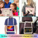 iPad Pro 11 2022 / 2021 / 2020 / 2018 / Air 2020 10.9 Contrast Color Robot Shockproof Silicone PC Tablet Case with Holder & Shoulder Strap - Rose Gold Beige