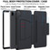 iPad Pro 11 2022 / 2021 Smart B Magnetic Horizontal Flip Leather Tablet Case with 7-speed Bracket & Card Slots & Pen Slot & Sleep / Wake-up Function - Black