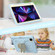 PC + Silicone Anti-drop Tablet Tablet Case with Butterfly Holder & Pen Slot iPad Pro 11 2018 & 2020 & 2021 & Air 2020 10.9 - Gream+Ice Blue