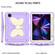 PC + Silicone Anti-drop Tablet Tablet Case with Butterfly Holder & Pen Slot iPad Pro 11 2018 & 2020 & 2021 & Air 2020 10.9 - Gream+Raro Purple