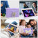 PC + Silicone Anti-drop Tablet Tablet Case with Butterfly Holder & Pen Slot iPad Pro 11 2018 & 2020 & 2021 & Air 2020 10.9 - Gream+Raro Purple