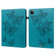 iPad Pro 11 2022 / 2021 / Air 2020 10.9 Embossed Butterfly Leather Tablet Case - Blue
