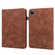 iPad Pro 11 2022 / 2021 / Air 2020 10.9 Lace Flower Embossing Pattern Leather Tablet Case - Brown
