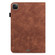iPad Pro 11 2022 / 2021 / Air 2020 10.9 Lace Flower Embossing Pattern Leather Tablet Case - Brown