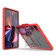 iPad Pro 11 2022 / 2021 / 2020 / 2018 Mutural Transparent Holder Tablet Case - Red iPad Pro 11 2022 / 2021 / 2020 / 2018 Mutural Transparent Holder Tablet Case - Red