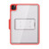 iPad Pro 11 2022 / 2021 / 2020 / 2018 Mutural Transparent Holder Tablet Case - Red iPad Pro 11 2022 / 2021 / 2020 / 2018 Mutural Transparent Holder Tablet Case - Red