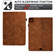 iPad Pro 11 2018 / 2020 / 2021 Rhombus Embossed Leather Smart Tablet Case - Brown