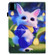 Colored Drawing Stitching Elastic Band Leather Smart Tablet Case iPad Air 10.9 2022/2020 / Pro 11 2021/2020 - Cute Rabbit