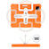 Shield 360 Rotation Handle EVA Shockproof PC Tablet Case iPad Pro 11 2018/2020/2021/Air 4/Air 5 10.9 - Orange Beige