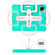 Shield 360 Rotation Handle EVA Shockproof PC Tablet Case iPad Pro 11 2018/2020/2021/Air 4/Air 5 10.9 - Mint Green Beige