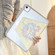 iPad Pro 11 2022 / 2021 / 2020 3-Fold 360 Rotation Painted Leather Smart Tablet Case - Cycling Dog