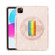 iPad Pro 11 2022 / 2021 Terminator Shockproof Glitter Powder Tablet Case with Grip Strap - Gold