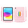 iPad 10.2 2021 / 2020 / 10.5 Terminator Shockproof Glitter Powder Tablet Case with Grip Strap - Pink