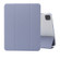 iPad Pro 11 2022 / 2021 Three-folding Electric Pressed Skin Texture Horizontal Flip Shockproof Transparent TPU + PU Leather Tablet Case with Holder & Pen Slot & Sleep / Wake-up Function - Lavender