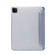 iPad Pro 11 2022 / 2021 Three-folding Electric Pressed Skin Texture Horizontal Flip Shockproof Transparent TPU + PU Leather Tablet Case with Holder & Pen Slot & Sleep / Wake-up Function - Lavender