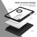 iPad Pro 10.2 2021 / 2020 / 2019 Acrylic 360 Rotation Detachable Leather Tablet Case - Black