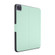 iPad Pro 11 2022 / 2021 Electric Pressed Texture Horizontal Flip Leather Tablet Case with Holder & Pen Slot - Mint Green