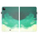 iPad Pro 11 2022 / 2021 / 2018 / Air 2020 10.9 Watercolor Pattern Skin Feel Magnetic Leather Tablet Case with Holder & Card Slots & Photo Frame & Sleep / Wake-up Function - Cyan Green
