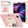 iPad Pro 11 2022 / 2021 / 2020 Rotary Grab Silicone + PC Tablet Case - Rose Gold
